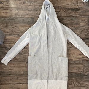 Lululemon long Cotten hoody/jacket